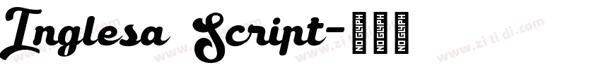 Inglesa Script字体转换